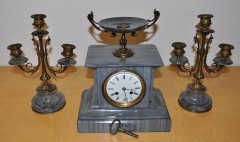 Antico orologio, pendolo , parigino, trittico